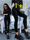 THERMO leggings "PERFECT BODY LM819" - BLACK PRE-ORDER